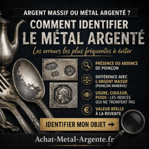 Achat de métal argenté : estimation gratuite et rachat au meilleur prix